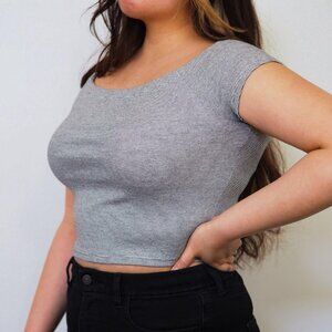 ZARA Striped Crop Top